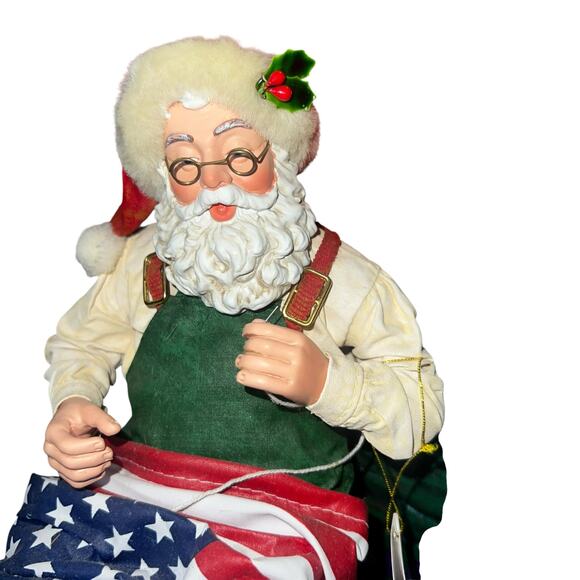 Vintage 2002 Clothtique Possible Dream Santa A Gift to a Nation american flag - Picture 2 of 7